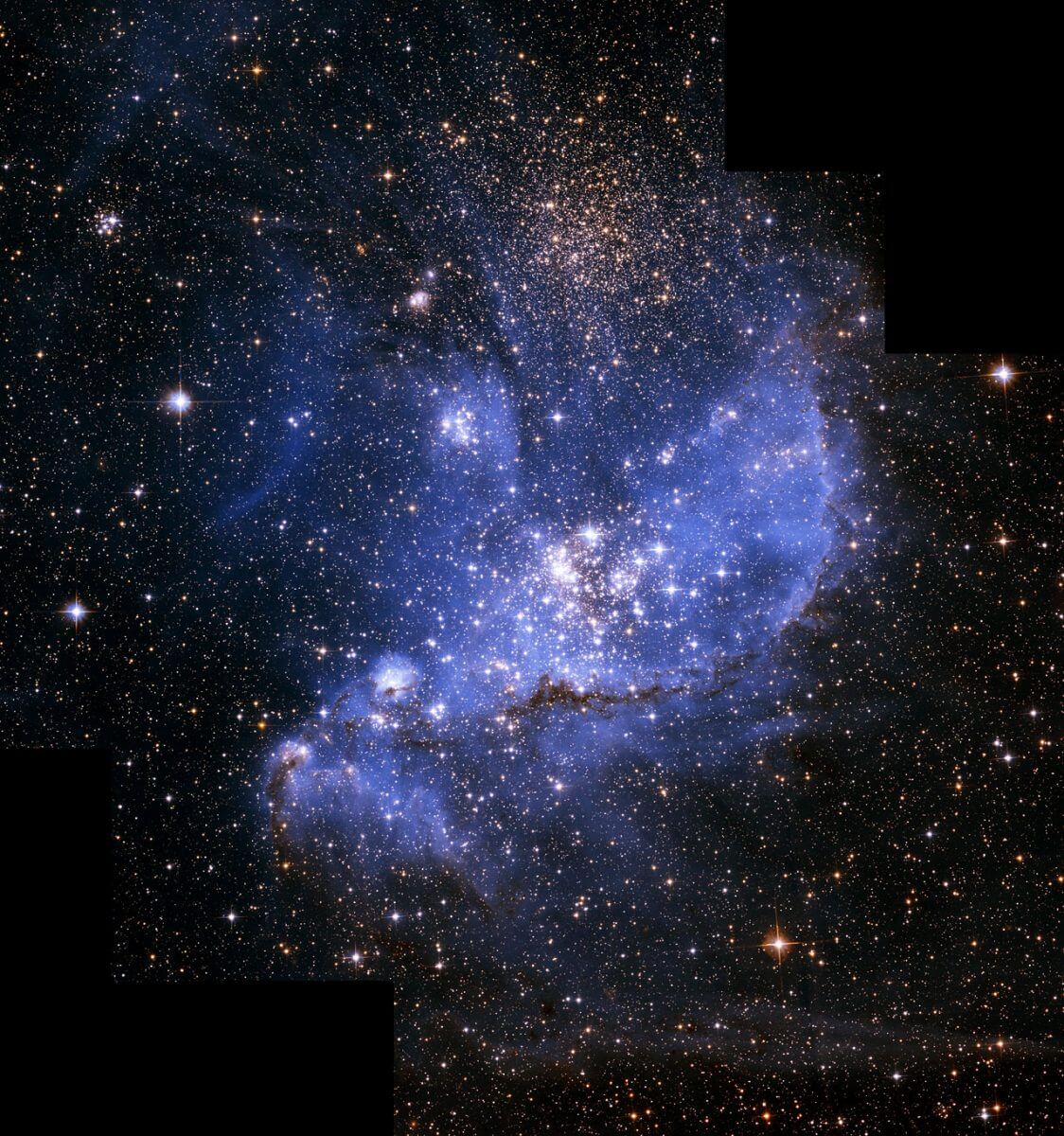 【▲2005年1月に公開された「NGC 345」。ハッブル宇宙望遠鏡のACSで撮影。冒頭の画像とは角度が異なる（NASA, ESA and A. Nota (STScI/ESA)）】