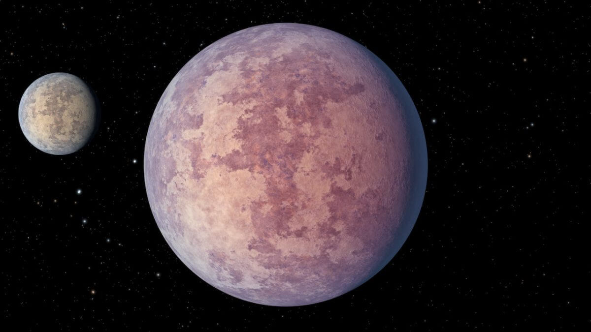 【▲ 2つのスーパーアース（地球よりも大きな岩石惑星）を描いた想像図（Credit: NASA/JPL-Caltech）】