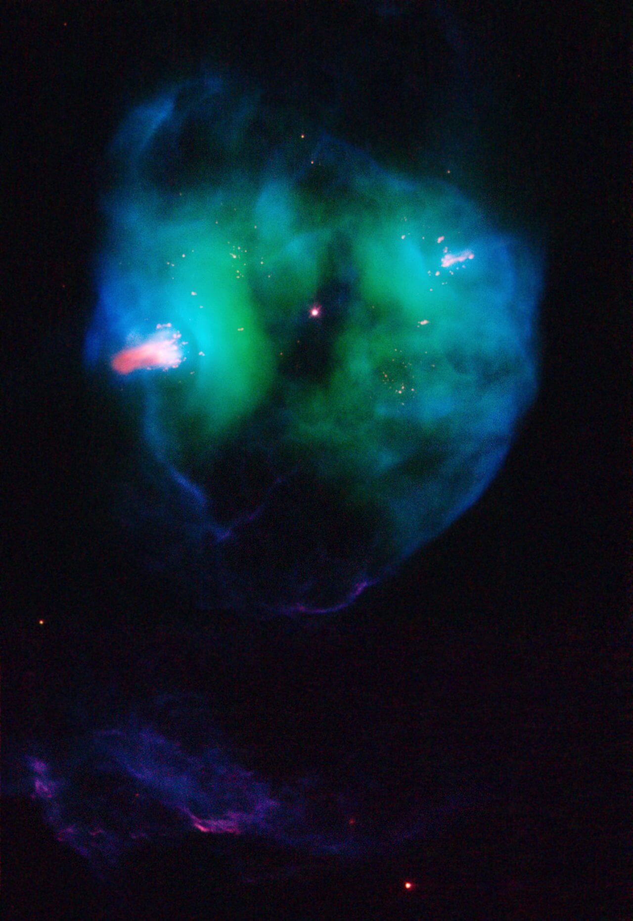 【▲ 惑星状星雲「NGC 2371」（Credit: NASA, ESA, and the Hubble Heritage Team (STScI/AURA)）】