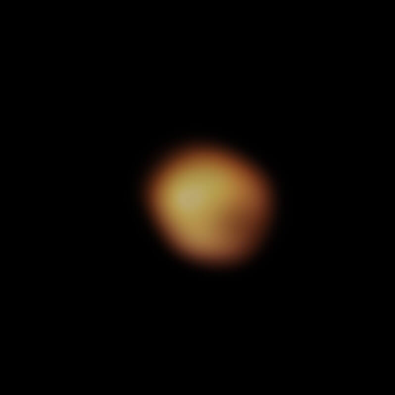 【▲ 大減光が観測されていた2020年1月、ヨーロッパ南天天文台（ESO）の「超大型望遠鏡（VLT）」を使って撮影されたベテルギウス。特に右下の部分が暗くなっている（Credit: ESO/M. Montargès et al.）】
