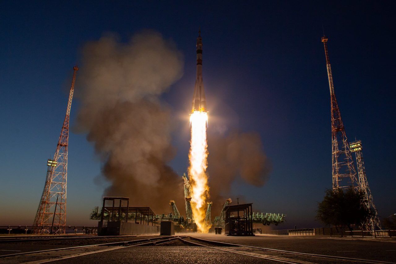 【▲ 有人宇宙船「ソユーズMS-22」を搭載して打ち上げられた「ソユーズ2.1a」ロケット（Credit: NASA/Bill Ingalls）】