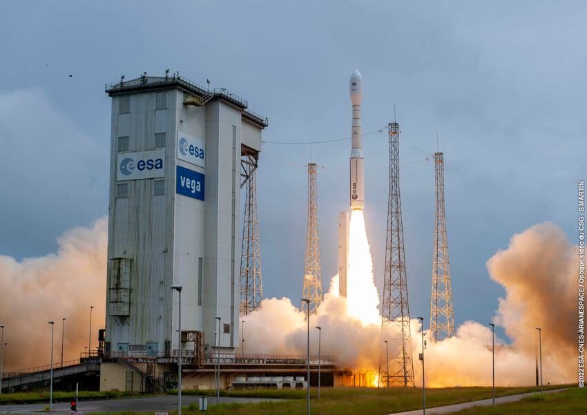 【▲ 新型ロケット「ヴェガC」の初打ち上げ（Credit: ESA/CNES/Arianespace/Optique Video du CSG/S Martin）】