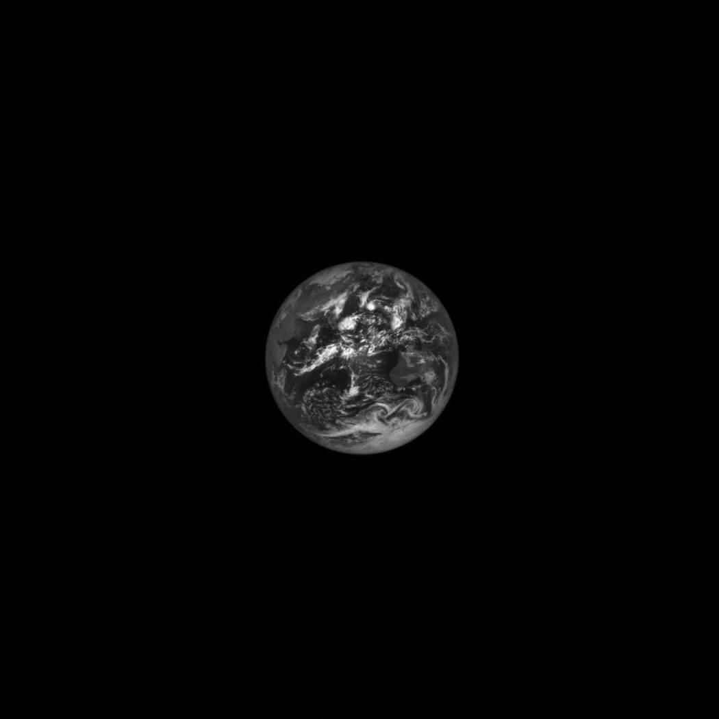 【▲ 小惑星探査機ルーシーの末端追尾カメラ（T2CAM）で撮影された地球。2022年10月15日撮影（Credit: NASA/Goddard/SwRI）】