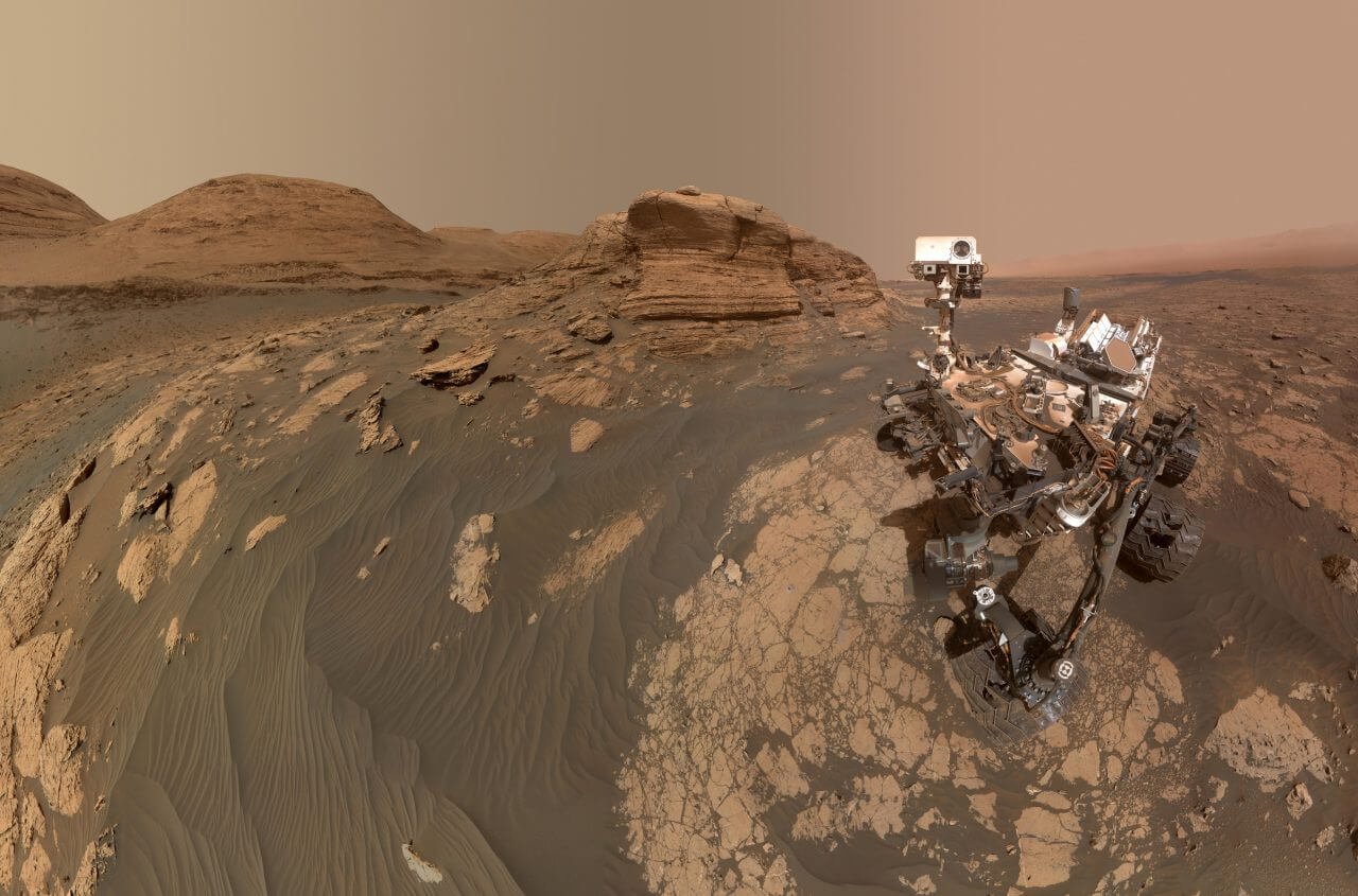 【▲ NASAの火星探査車「キュリオシティ」が撮影したセルフィー。2021年3月30日公開（Credit: NASA/JPL-Caltech/MSSS）】