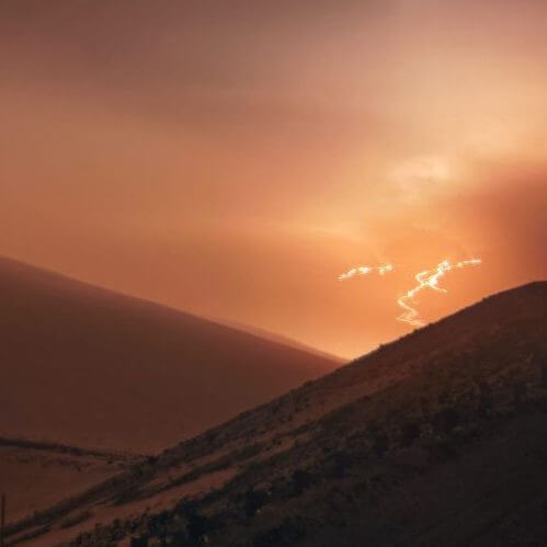 Mauna Loa lava flow photographed from Mauna Kea where large telescopes are located |  sorae Portal site to space