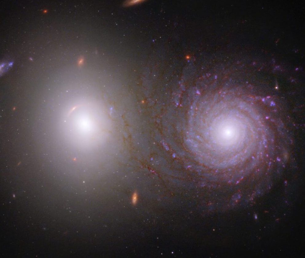 One Of A Pair: Hubble Space Telescope Peers Into A Beautiful Spiral Galaxy