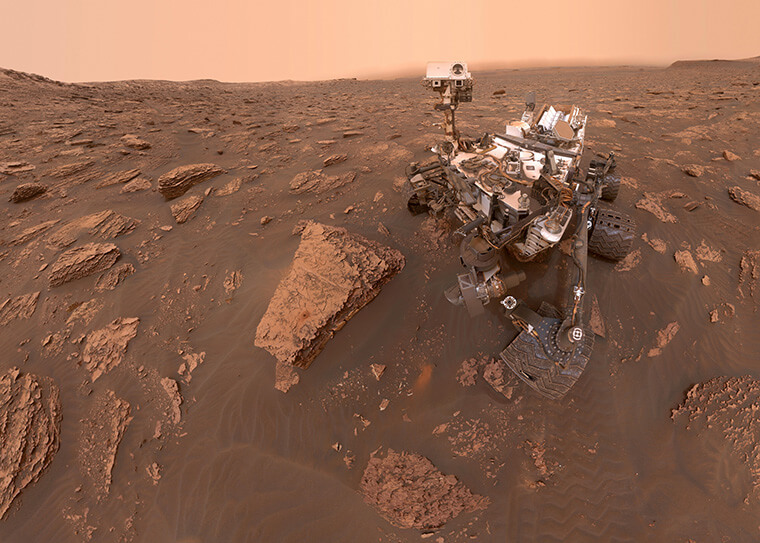 NASAのキュリオシティは、火星表面でマンガン酸化物を発見した火星探査機の1つである