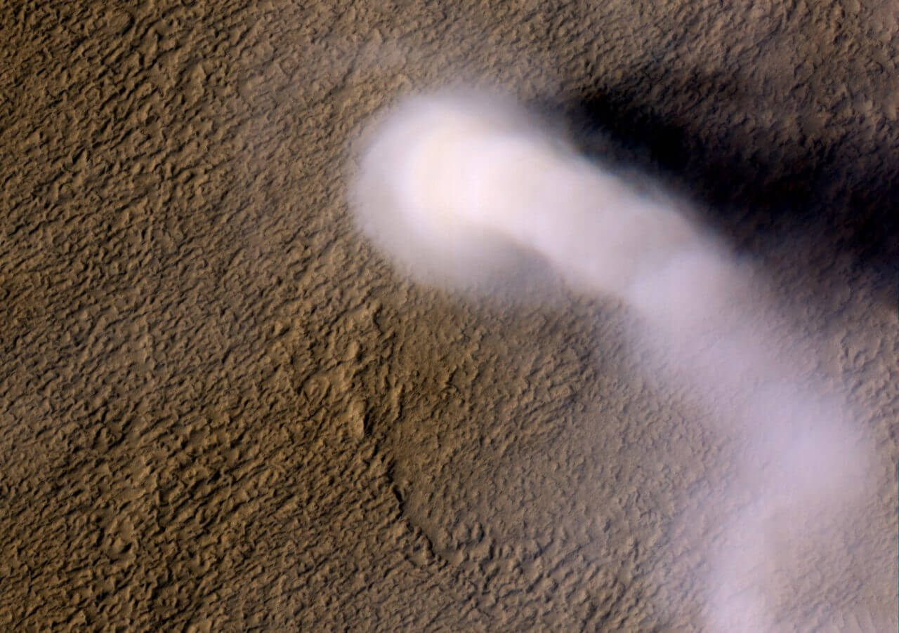 Dust storms on Mars carry chlorine. Demonstration of chloride decomposition by electrostatic discharge |  sorae Portal site to space