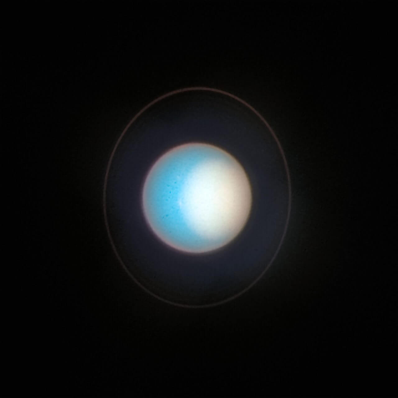 【▲ 参考：ハッブル宇宙望遠鏡の広視野カメラ3（WFC3）で2022年11月に撮影された天王星（Credit: NASA, ESA, STScI, A. Simon (NASA-GSFC), M. H. Wong (UC Berkeley), J. DePasquale (STScI)）】