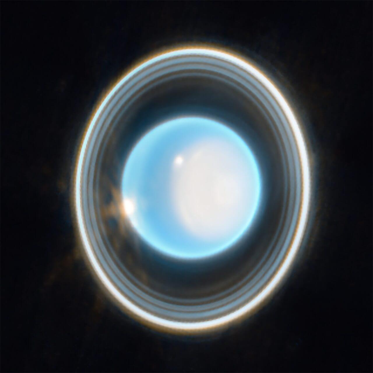 ウェッブ宇宙望遠鏡が捉えた「天王星」【今日の宇宙画像】