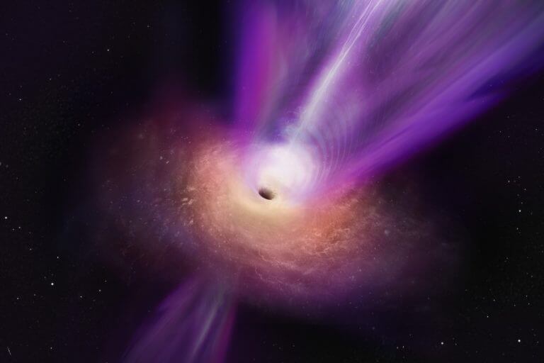 M87巨大ブラックホールの降着円盤とジェットの同時撮影に初めて成功（アルマ望遠鏡）