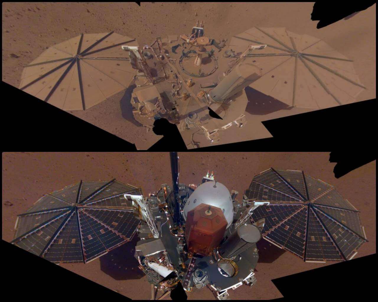 「火星探査機インサイト」最後と最初の自撮り写真【今日の宇宙画像】