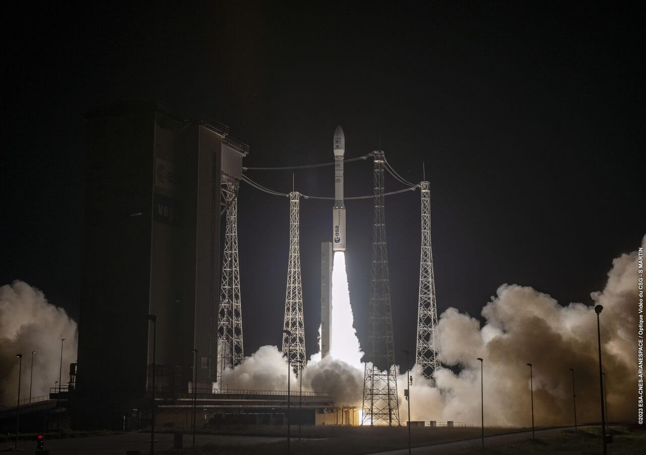 【▲ ヴェガロケットの打ち上げの様子（Credit: Arianespace）】