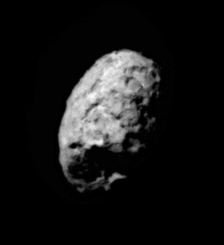 【▲図1: スターダストによって撮影されたヴィルト第2彗星の核。 (Image Credit: NASA & JPL-Caltech) 】