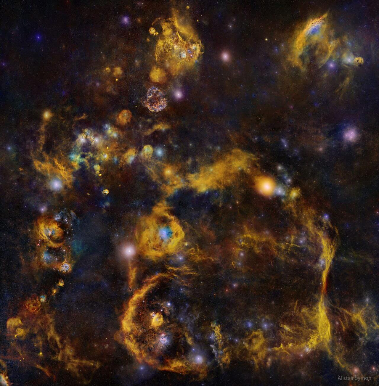 【▲アリゾナ州で撮影された星・星雲の数々（Credit: Alistair Symon）】