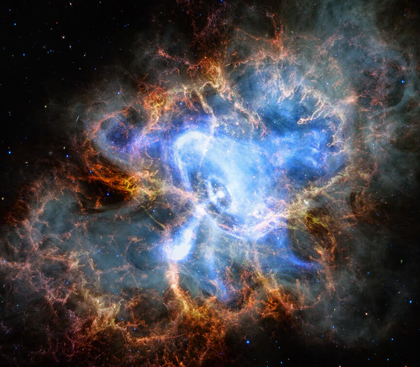 Time lapse of the Crab Nebula and Cassiopeia A supernova remnants seen by the X-ray space telescope |  Universe Gate website