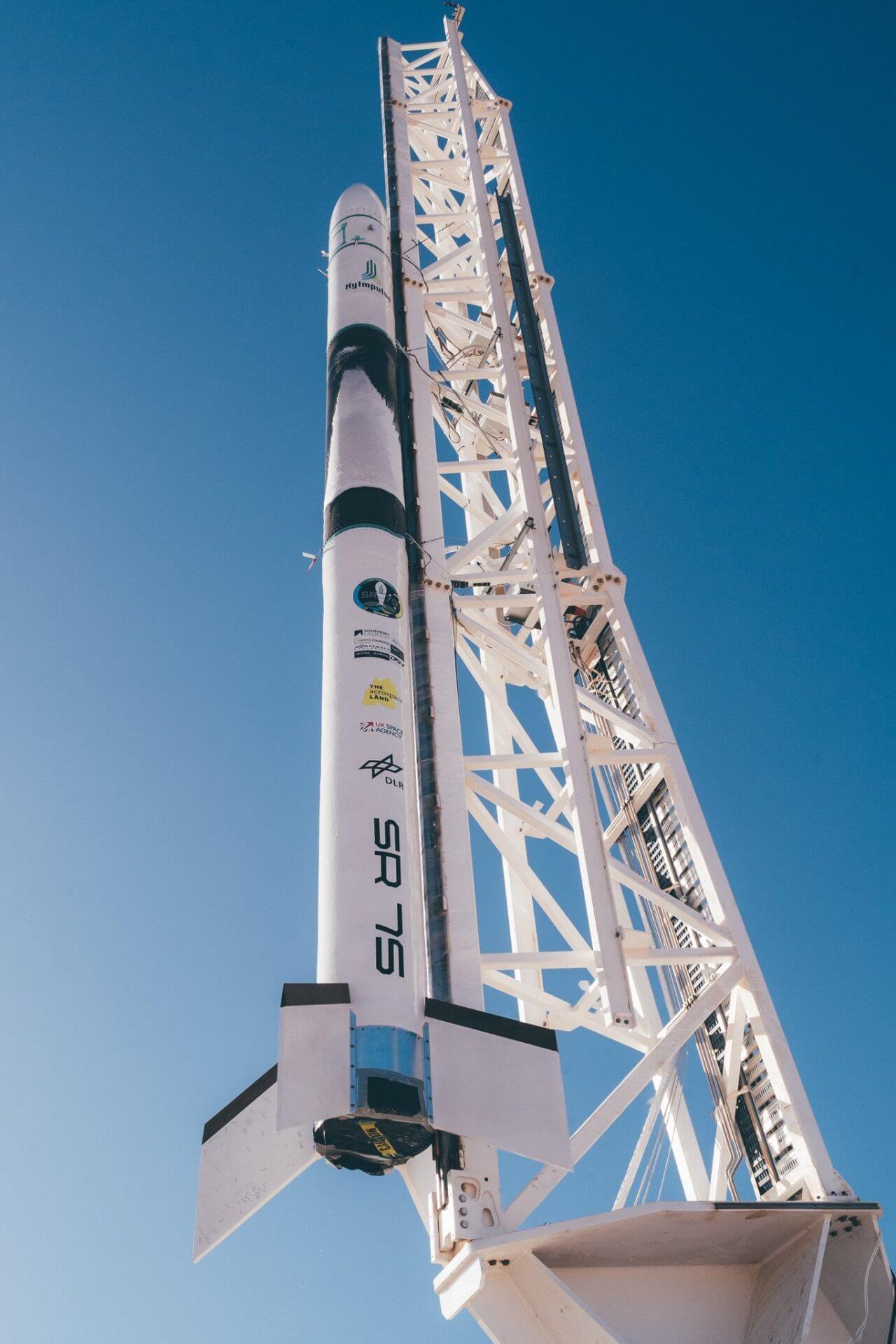 【▲ HyImpulse Technologiesが開発した小型ロケット「SR75」（Credit: HyImpulse Technologies）】