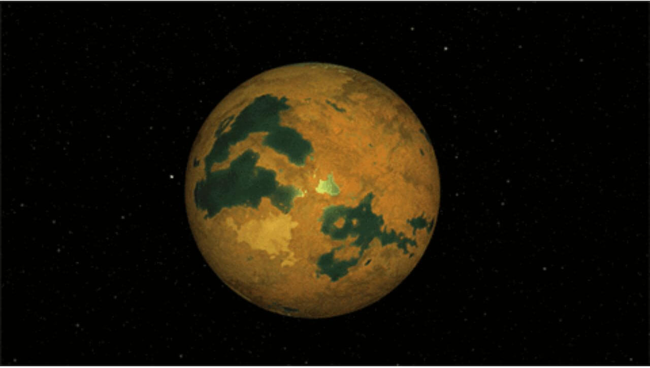 【▲ 図1: 今回の研究で存在自体が否定された惑星、エリダヌス座40番星Abのコンセプトアート。（Credit: JPL-Caltech）】