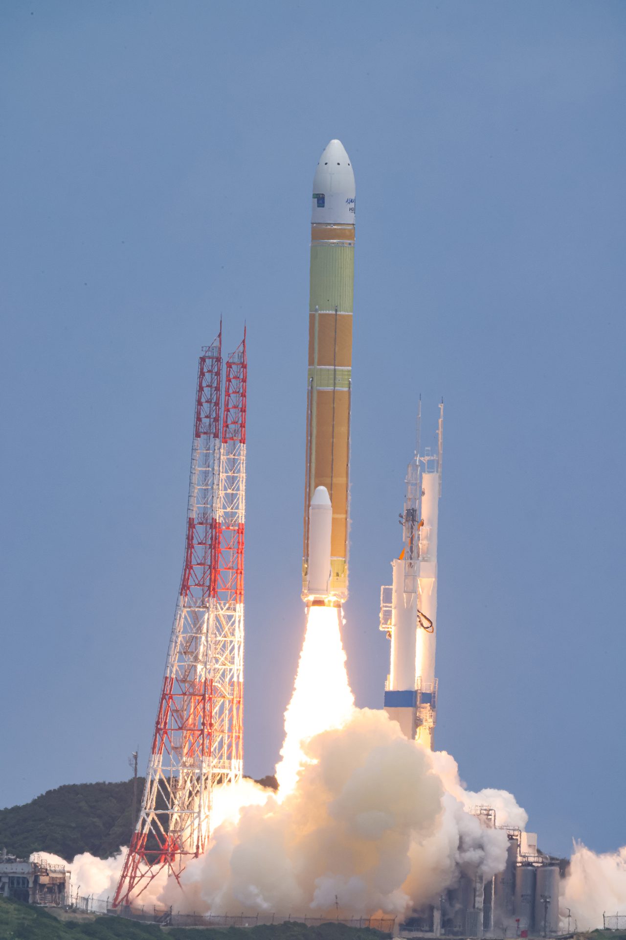 【▲ 「だいち4号」を搭載して2024年7月1日に種子島宇宙センターから打ち上げられた「H3」ロケット3号機（Credit: JAXA）】
