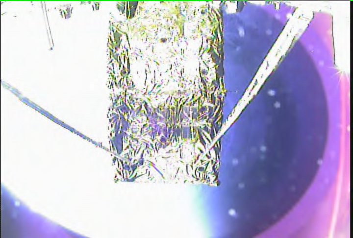【▲ 先進レーダ衛星「だいち4号（ALOS-4）」のモニタカメラで撮影されたパッケージ展開完了後のLバンド合成開口レーダー「PALSAR-3」のアンテナ。この時点ではまだ第一翼と第二翼は展開されていない。2024年7月2日公開（Credit: JAXA）】