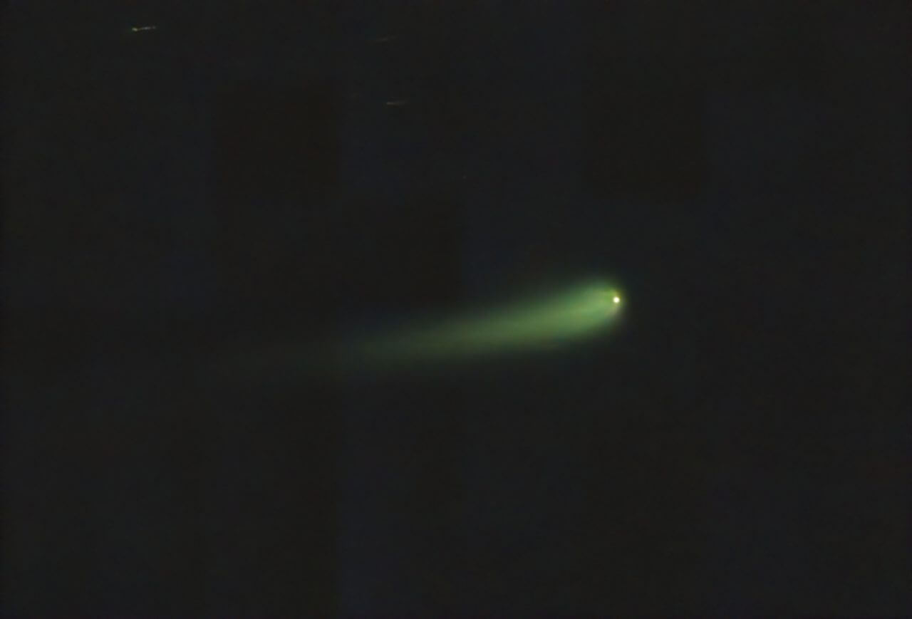 【▲ 図1: スペインのラ・カニャダ天文台で2024年6月3日に撮影された紫金山・ATLAS彗星。（Credit: Juan lacruz）】
