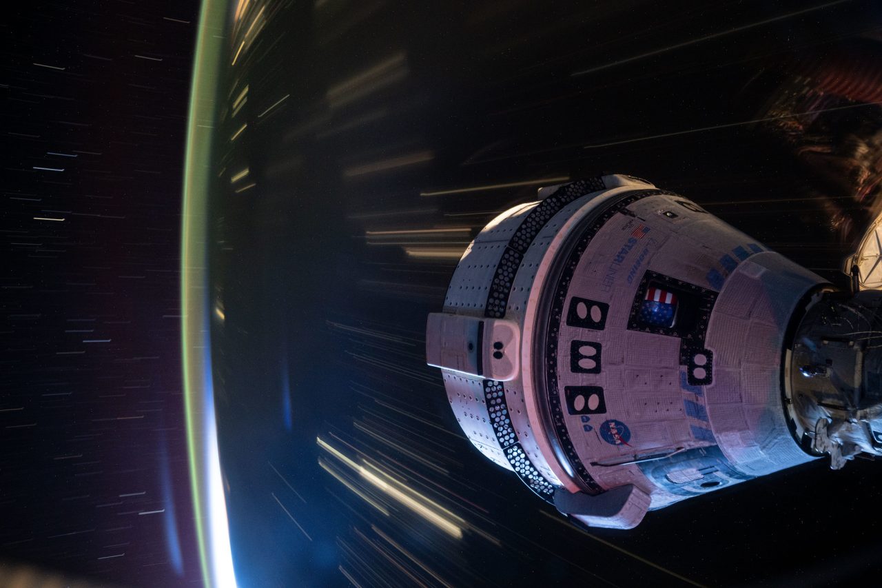 【▲ 国際宇宙ステーション（ISS）に係留中の有人宇宙船「Starliner（スターライナー）」。2024年7月3日撮影（Credit: NASA）】