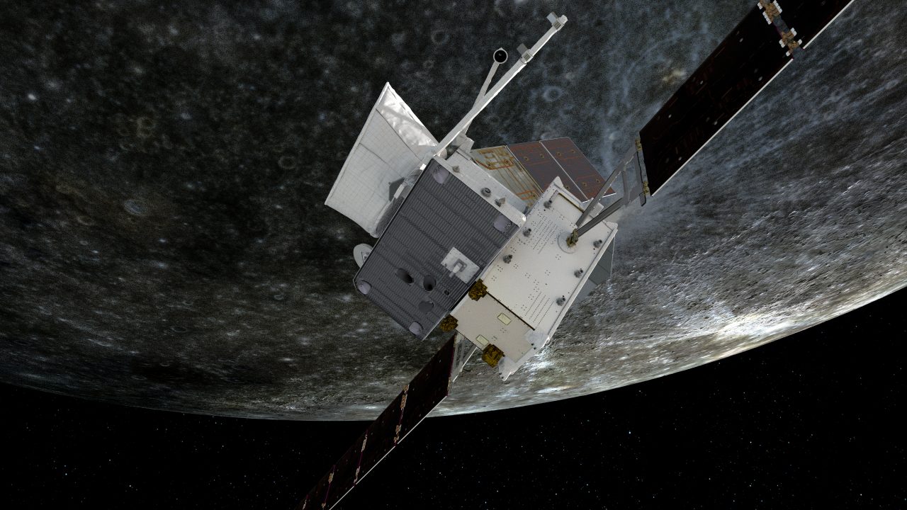 Artist's impression of the Japanese-European Mercury Exploration Mission 