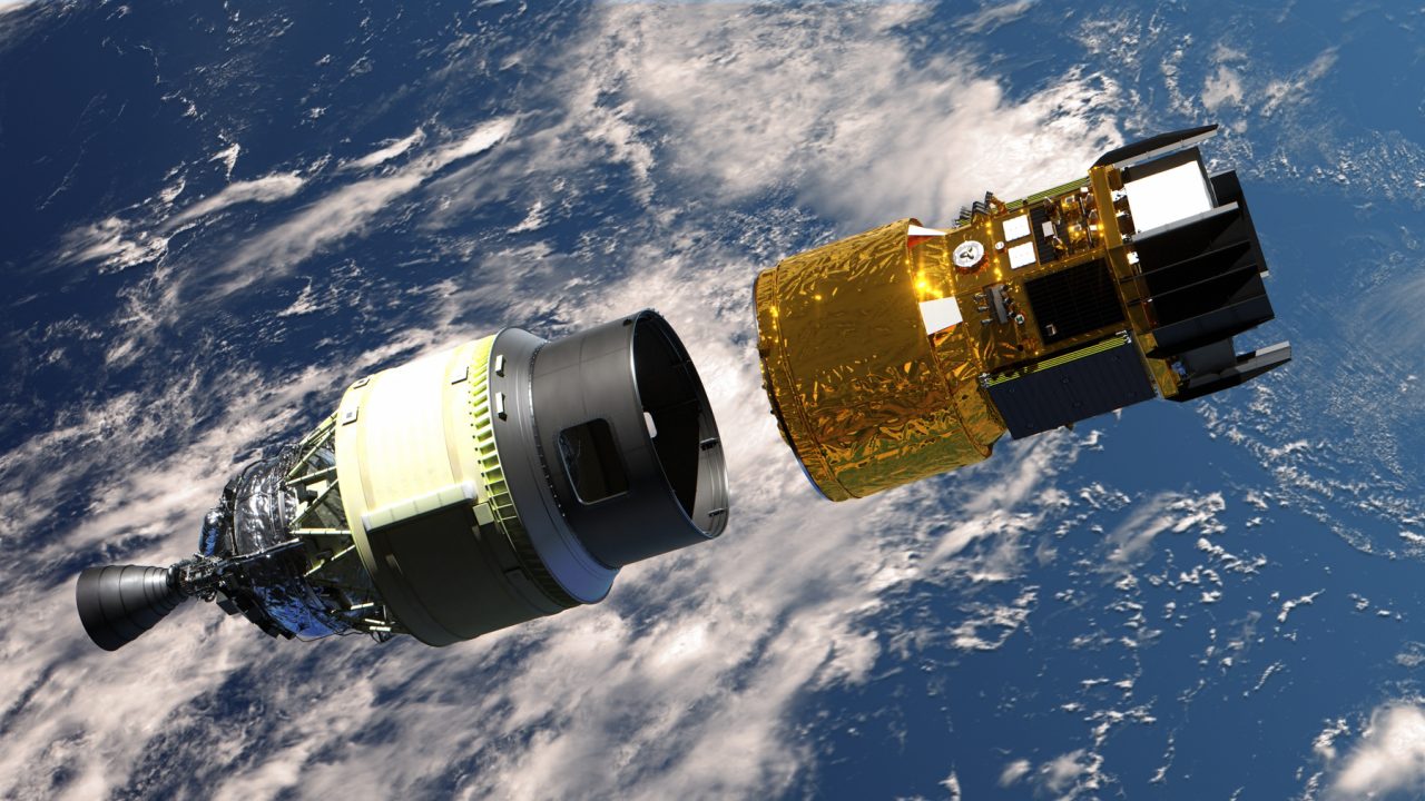 ロケットから分離した新型宇宙ステーション補給機「HTV-X」の想像図（Credit: JAXA）