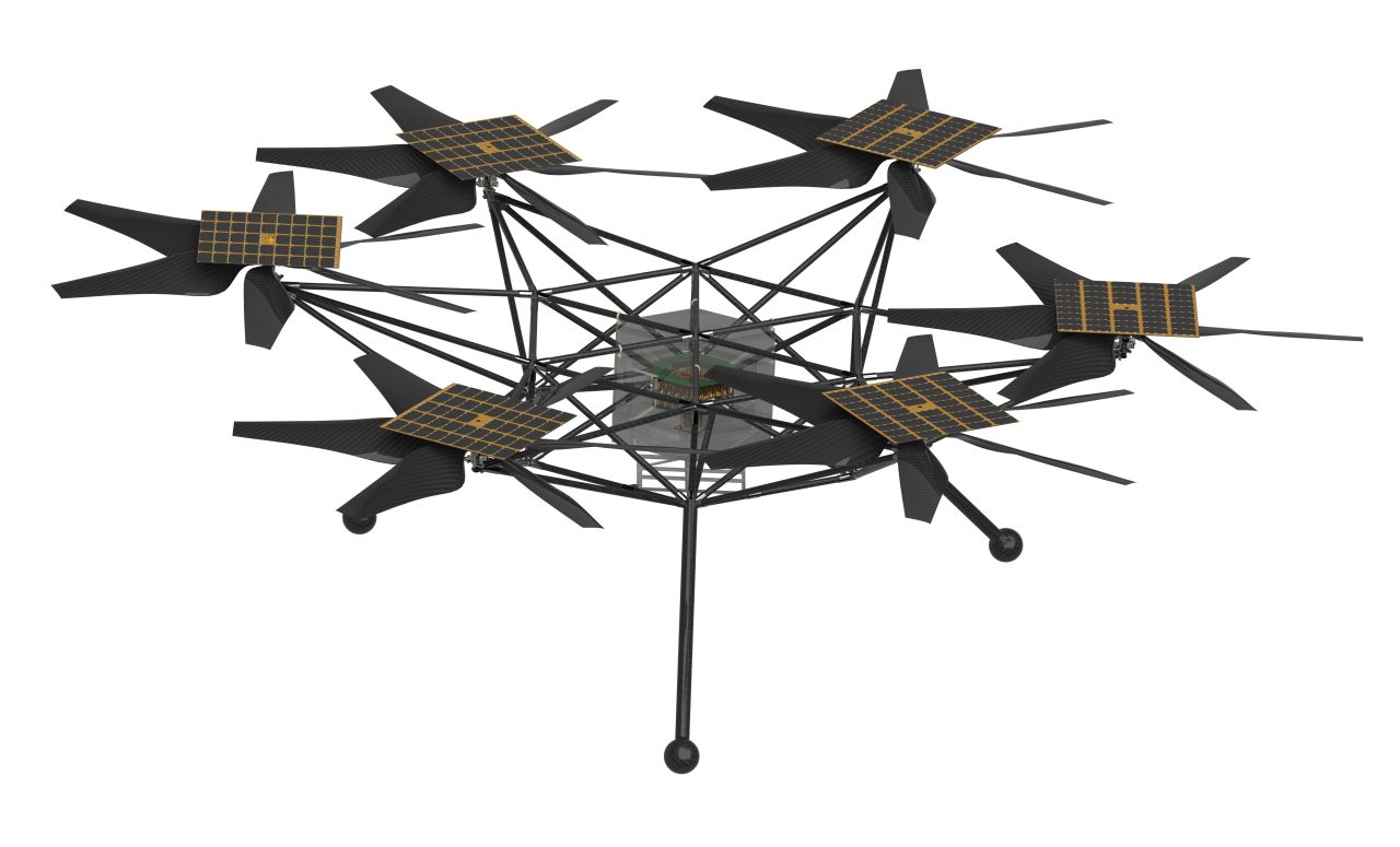 火星探査用の回転翼機「Mars Chopper（マーズ・チョッパー）」のコンセプト（Credit: NASA/JPL-Caltech）