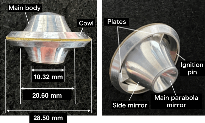 研究チームが開発した推進機の外観