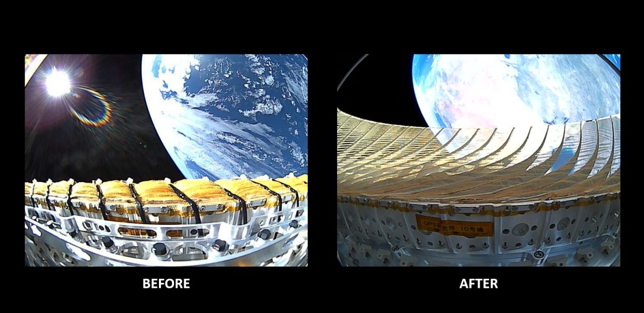 QPS研究所のSAR衛星「ワダツミ-I」が収納型アンテナの展開に成功