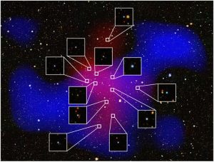 108億年前の宇宙で密集していた巨大なブラックホールを発見　すばる望遠鏡などの観測データから