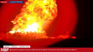 【更新】スペースX「スターシップ」宇宙船の地上試験中に爆発発生か
