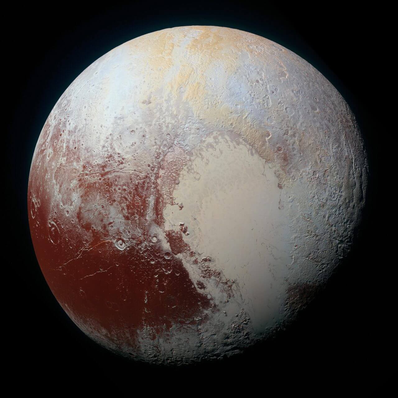 NASAの無人探査機「New Horizons（ニュー・ホライズンズ）」が観測した冥王星（Credit: NASA/Johns Hopkins University Applied Physics Laboratory/Southwest Research Institute）
