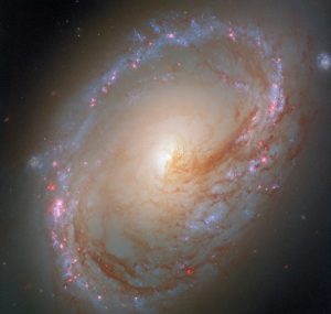 星形成領域が彩る渦巻腕のリング　ハッブル宇宙望遠鏡が観測した“しし座”の銀河「M96」