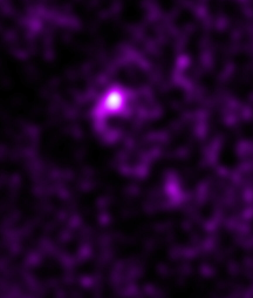 チャンドラX線宇宙望遠鏡（Chandra）が観測した星形成領域「N79」（Credit: X-ray: NASA/CXC/Ohio State Univ/T. Webb et al.; IR: NASA/ESA/CSA/STScI; Image Processing: NASA/CXC/SAO/J. Major）