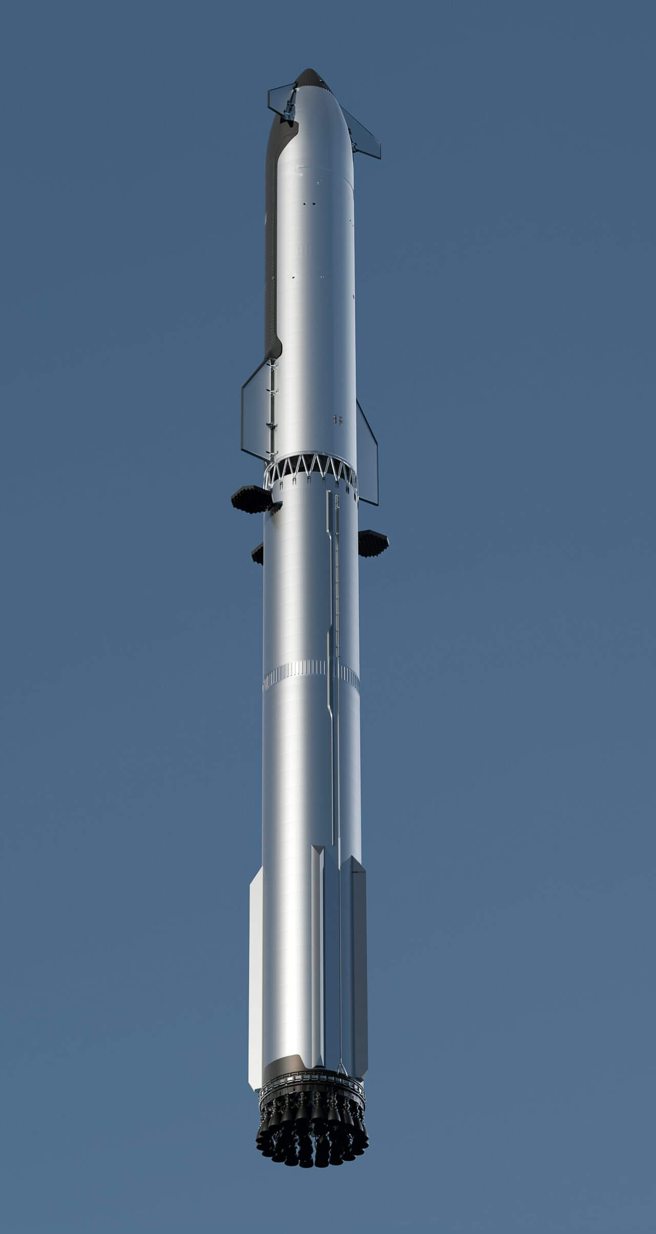 SpaceXが公開したStarshipのCGイメージ（Credit: SpaceX）