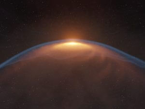 アルマ望遠鏡が“星のジェットで変形した原始惑星系円盤”を捉えた　惑星形成の場への直接的影響を示唆