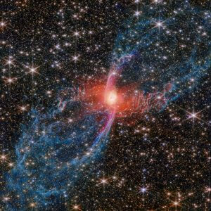 ジェームズ・ウェッブ宇宙望遠鏡が観測した“赤い蜘蛛星雲”　惑星状星雲「NGC 6537」