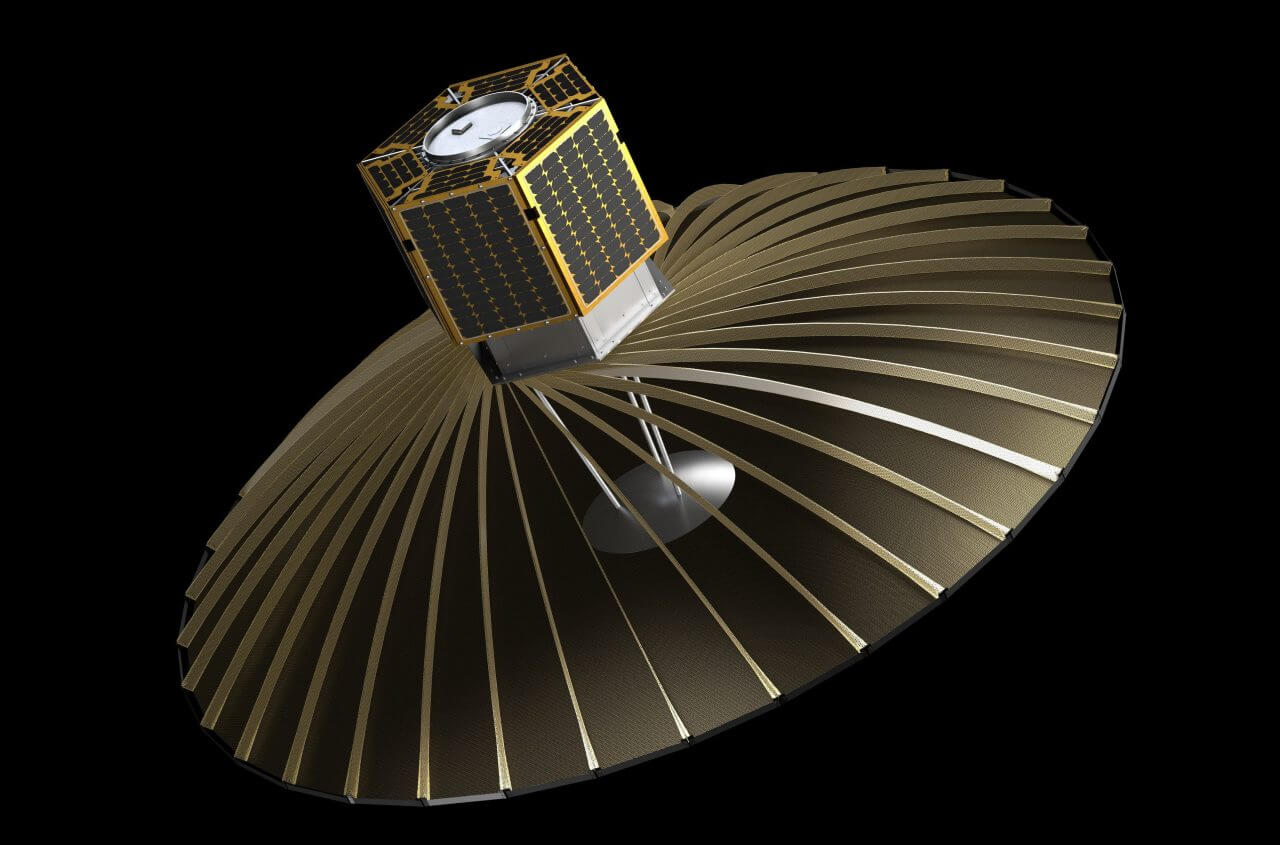QPS研究所の小型SAR衛星「QPS-SAR」のCGイメージ(Credit: QPS研究所)