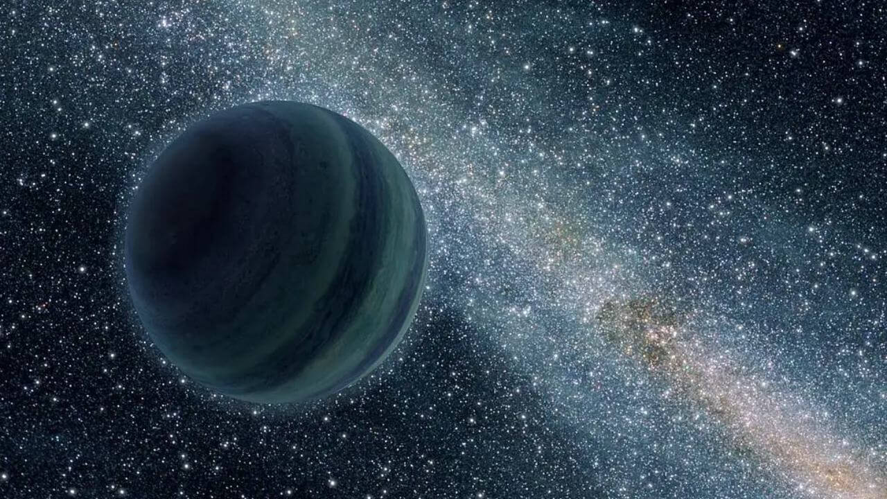 宇宙を漂う「自由浮遊惑星」の想像図 期待されるローマン宇宙望遠鏡の広視野観測