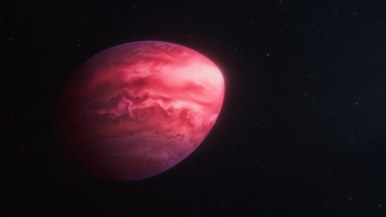 太陽系外惑星「PSR J2322-2650 b」の想像図(Credit: Illustration: NASA, ESA, CSA, Ralf Crawford (STScI))