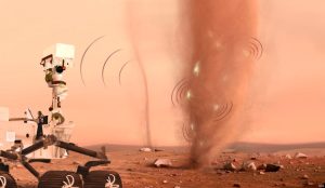 火星の雷の観測に成功 探査機が捉えた音で確認