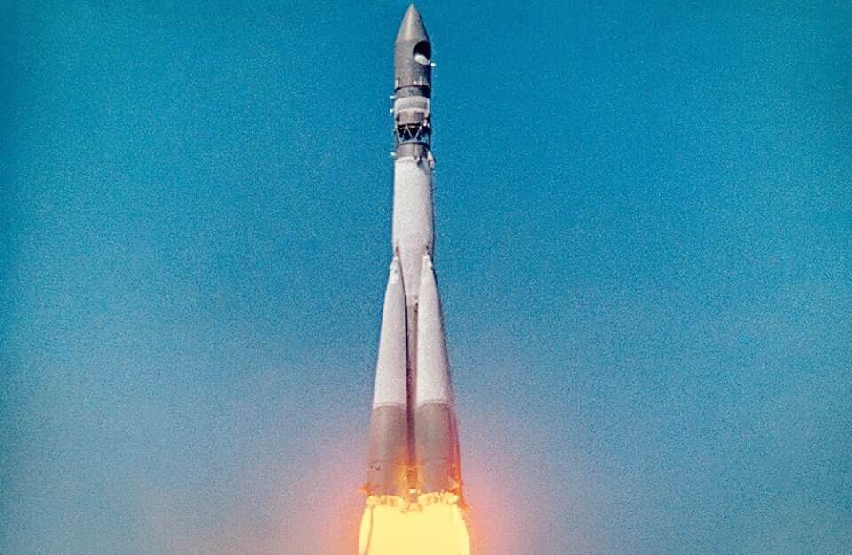 ボストークロケットの打ち上げ（Credit: Роскосмос）