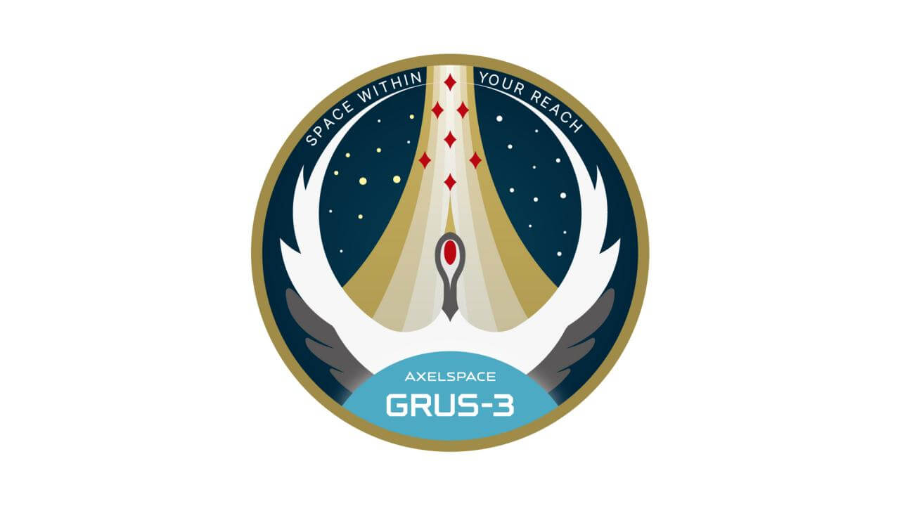 「GRUS-3」のミッションパッチ（Credit: アクセルスペース）