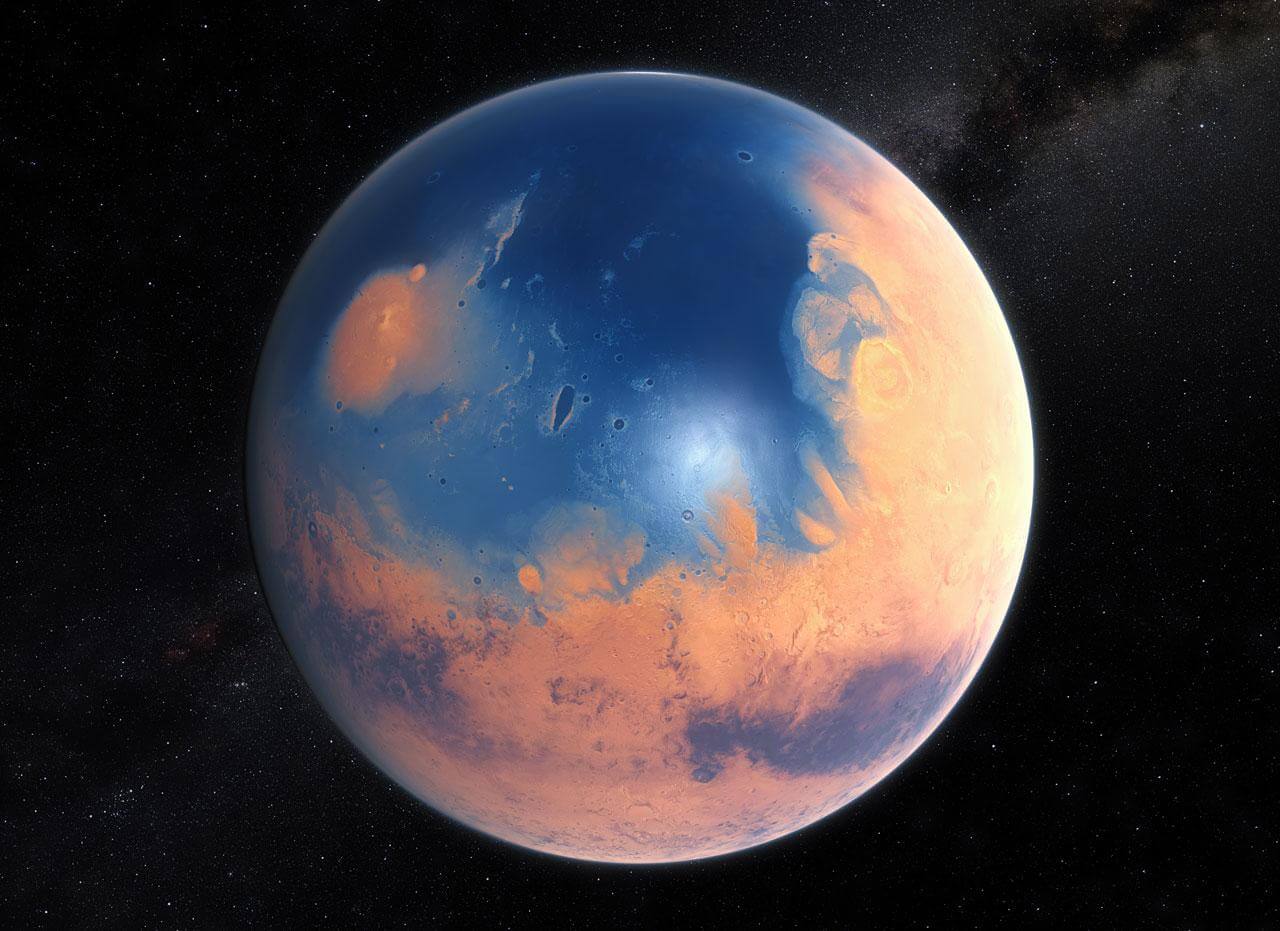 約40億年前には海があった? 失われた水の痕跡から再現された古代火星の姿
