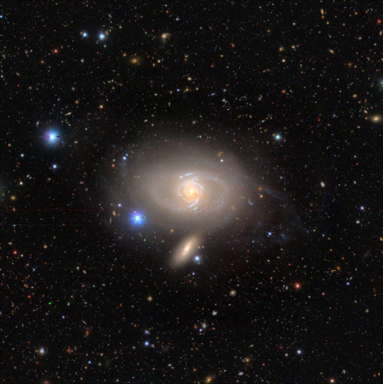 すばる望遠鏡が観測した“おとめ座”の渦巻銀河「NGC 4045」