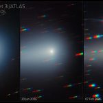 去りゆく恒星間天体「3I/ATLAS」　ジェミニ北望遠鏡が捉えた色の変化