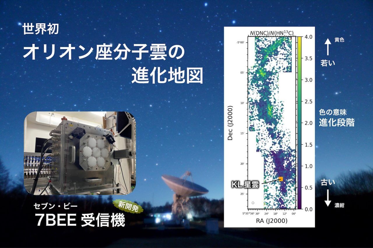 国立天文台野辺山の観測成果　「オリオン座分子雲の進化地図」を世界初作成