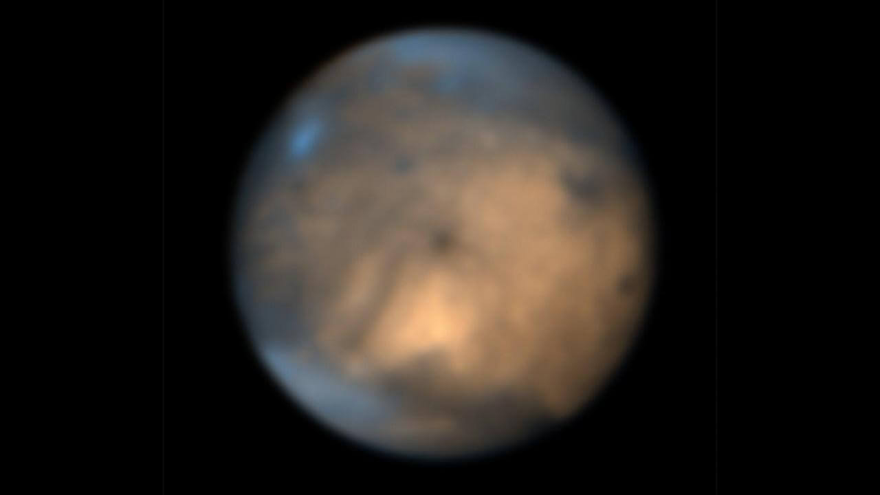 地上の望遠鏡で撮影した木星の衛星「ガニメデ」